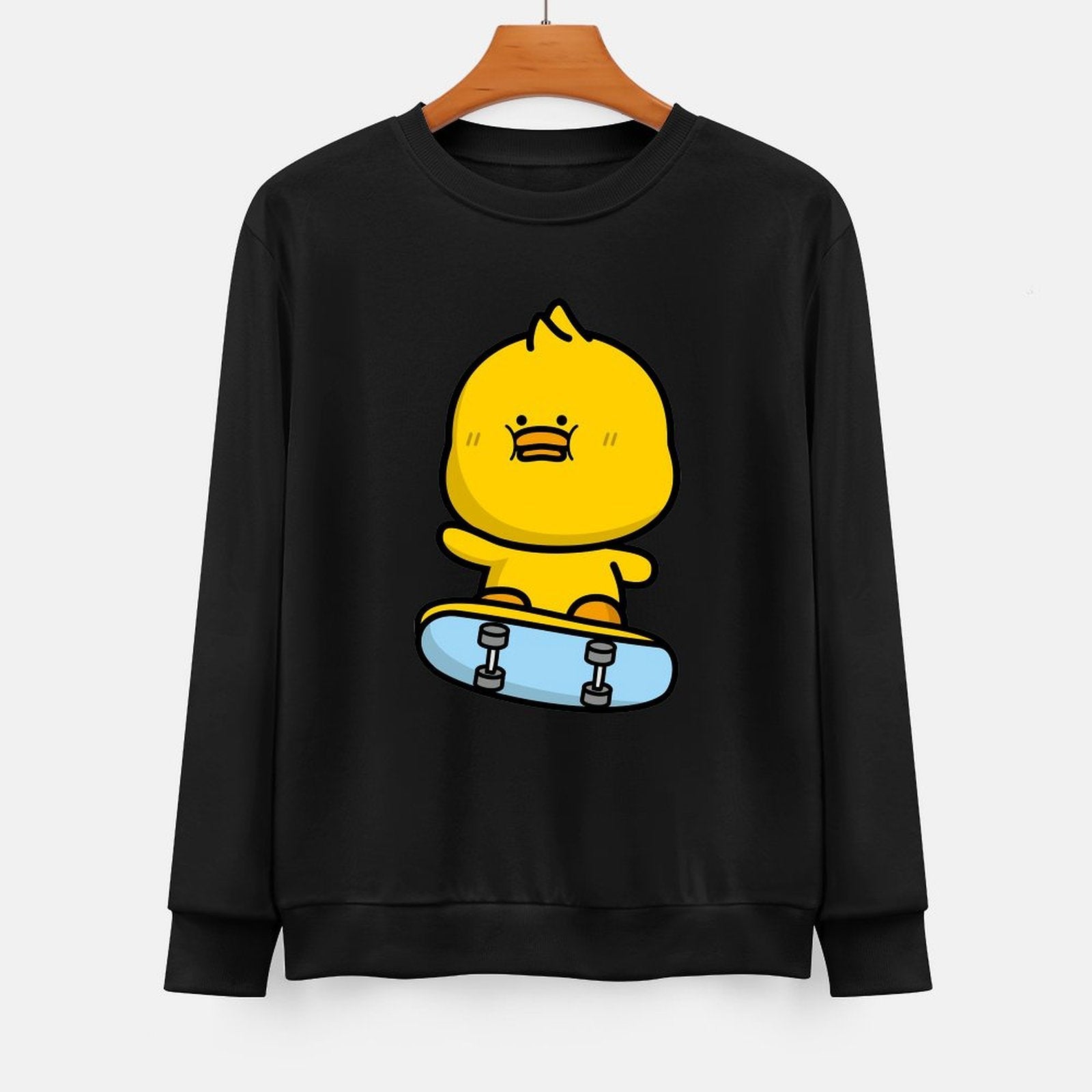 Front Patterned Long Sleeve TopHigh-Quality SoftTouch